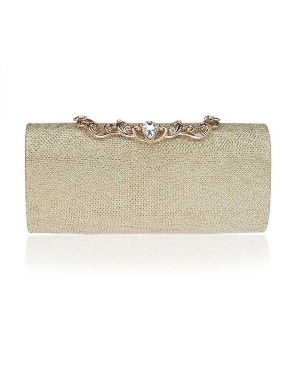 Gold Hand Purse Rhinestone Evening Clutch Purse for Prom NWT